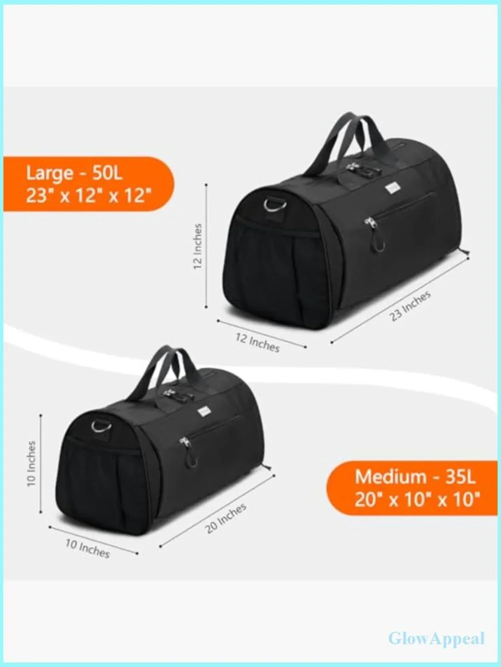 Gym Bag with Shoe Compartment & Wet Pocket for Travel Sports Unisex Duffel
